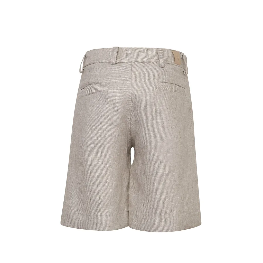 Eleventy Kids Logo-Patch Dart Detailed Shorts