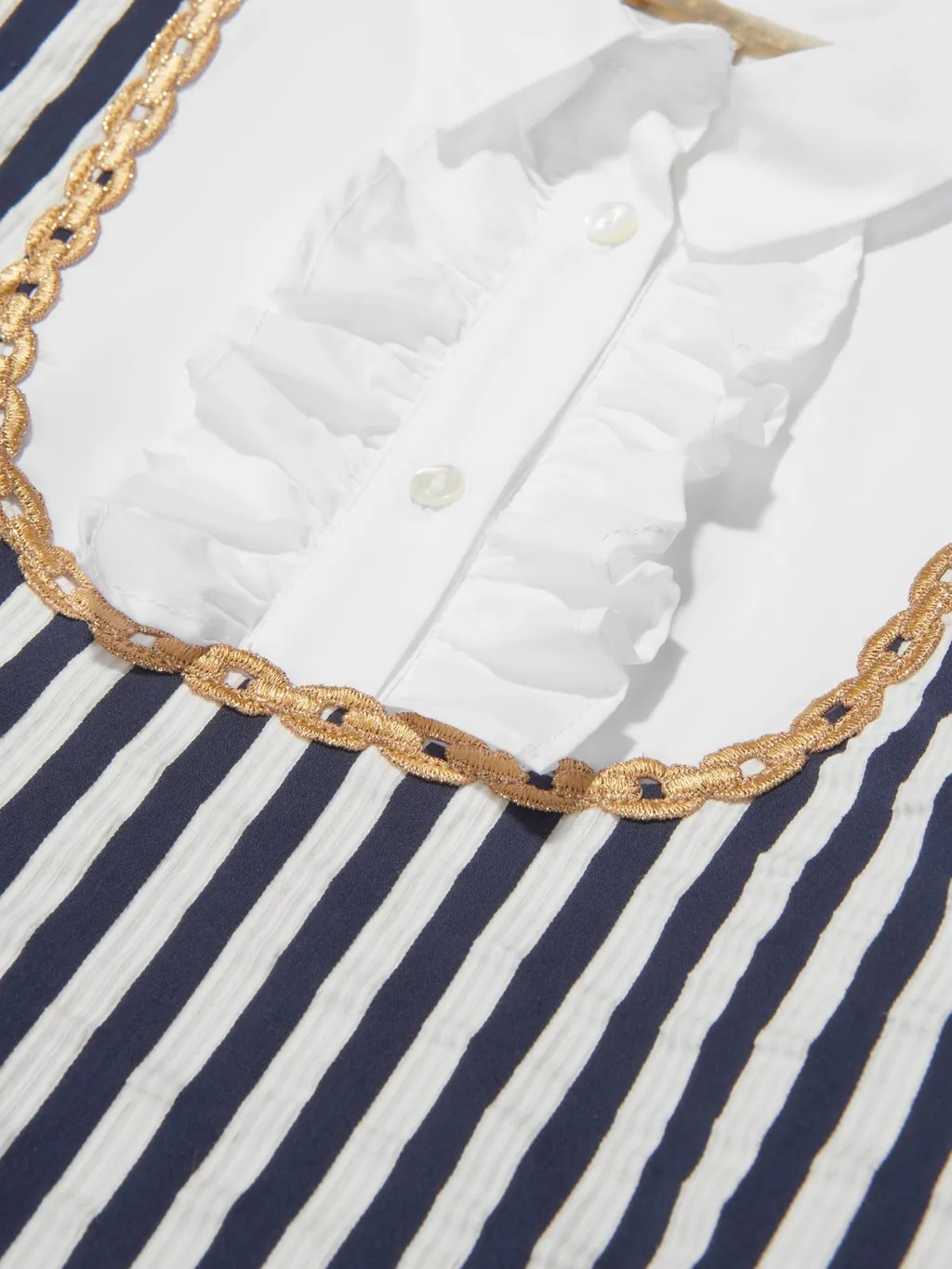 Elie Saab Junior Bow Detailed Striped Dress