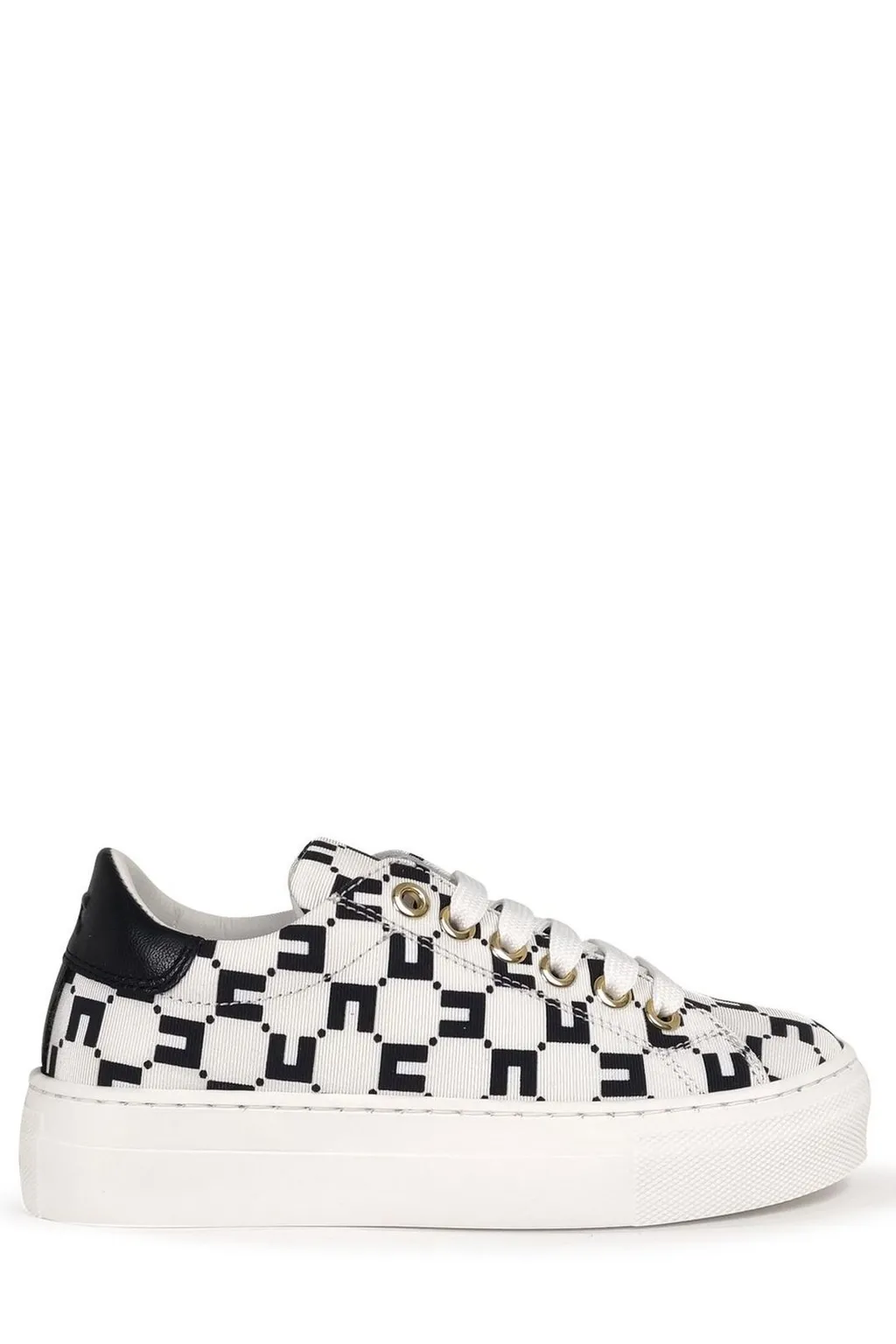 Elisabetta Franchi Logo Printed Lace-Up Sneakers