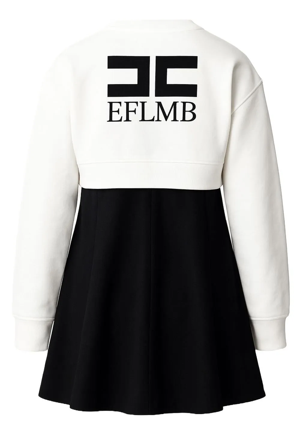 Elisabetta Franchi Kids Cropped Sweatshirt Mini Dress
