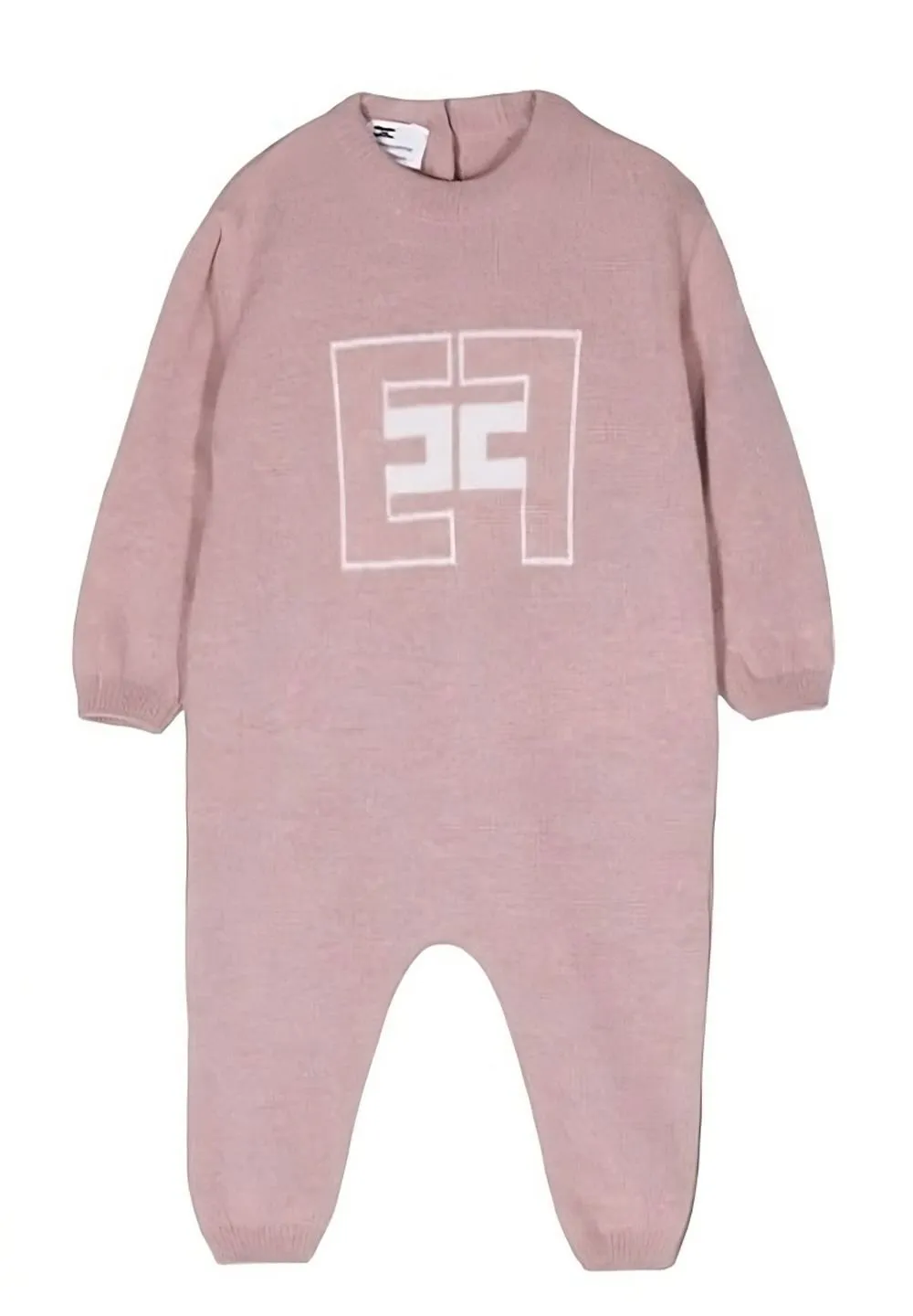 Elisabetta Franchi Kids Logo Intarsia Jumpsuit
