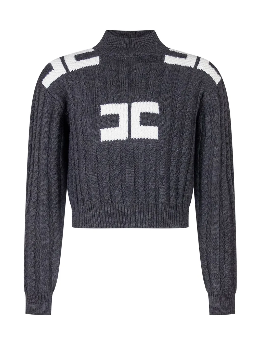 Elisabetta Franchi Kids Logo Turtleneck Knitwear