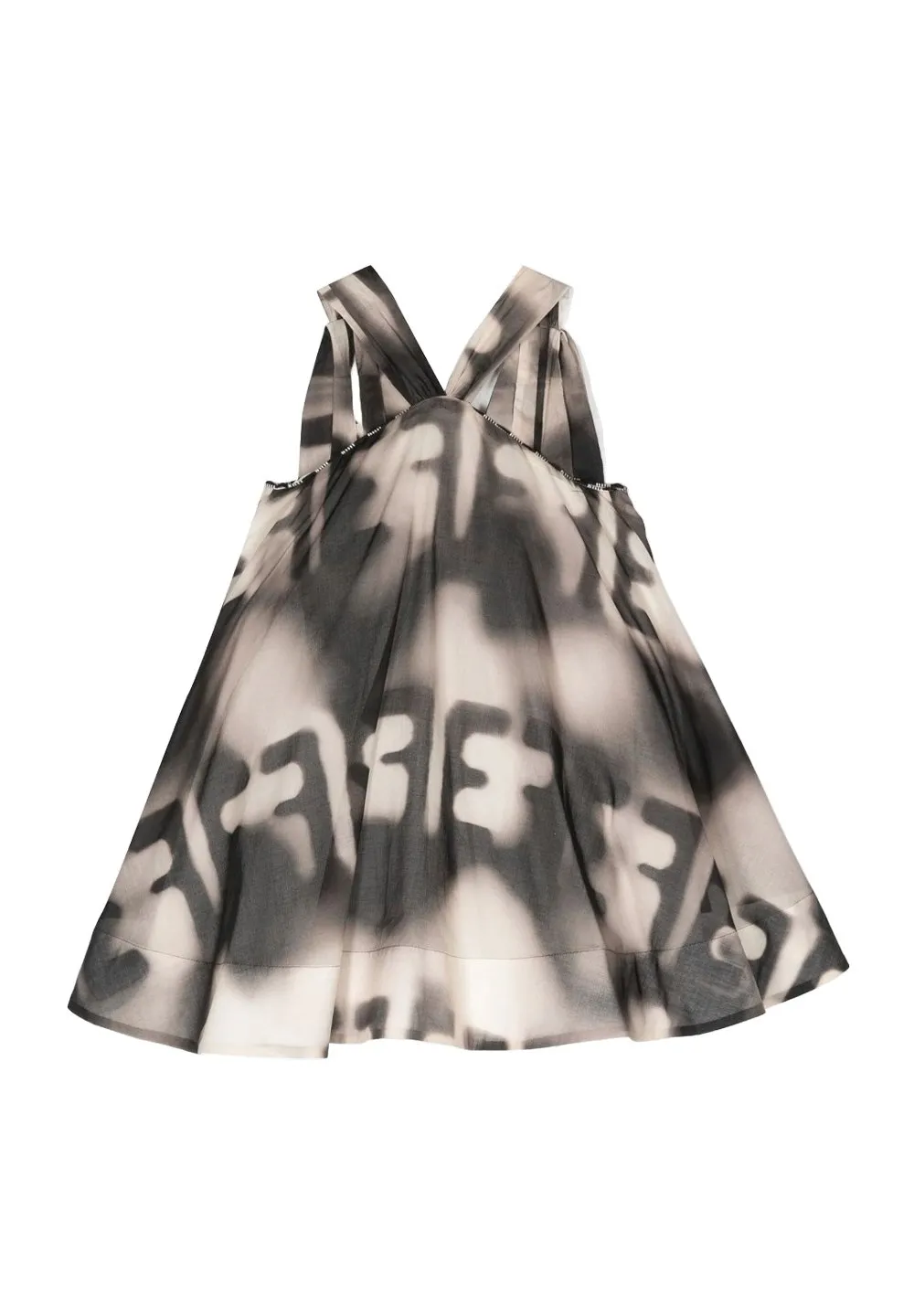 Elisabetta Franchi Kids Logo Printed Flared Dress