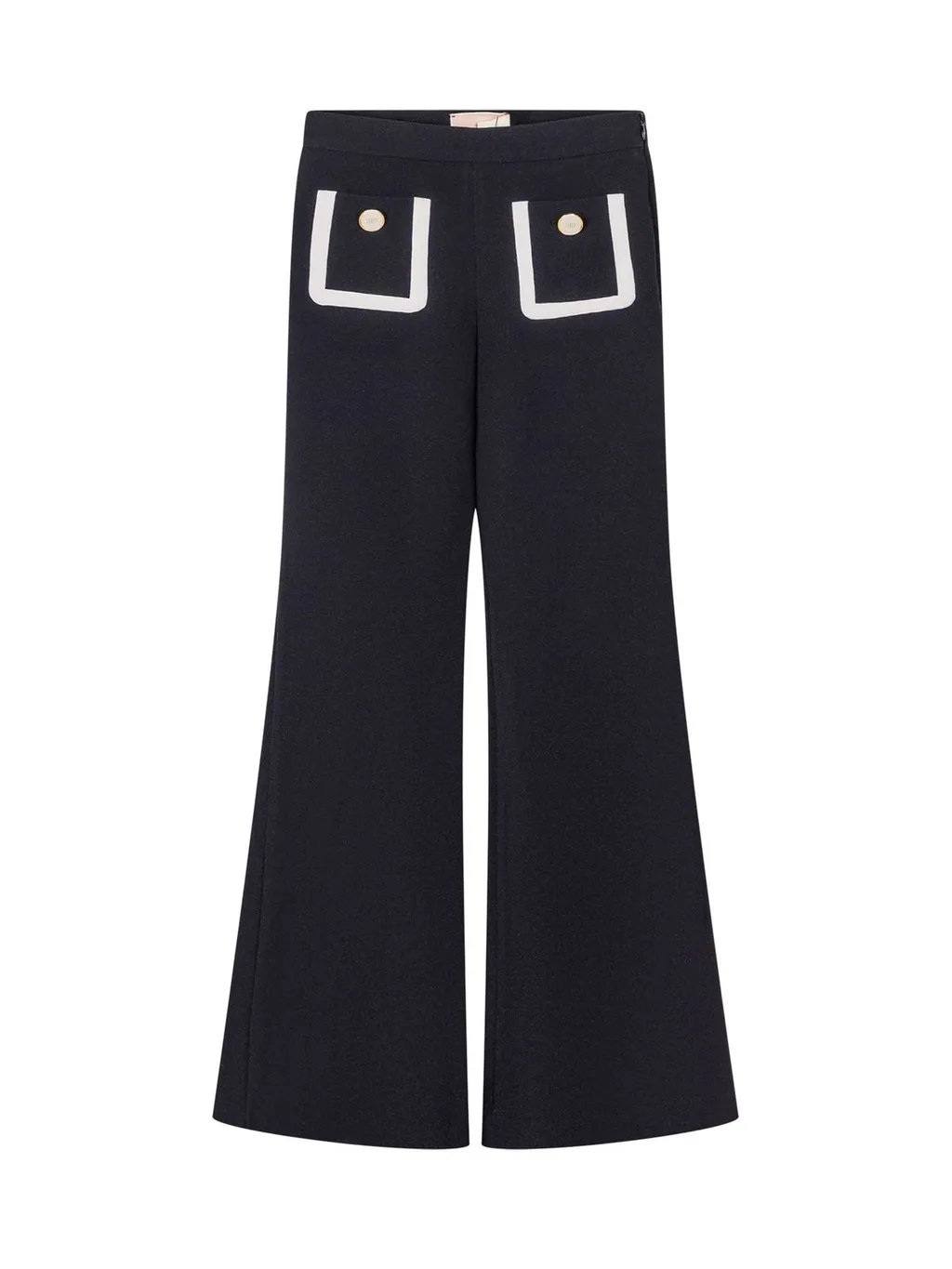 Elisabetta Franchi Kids Crepe Wide-Leg Pants