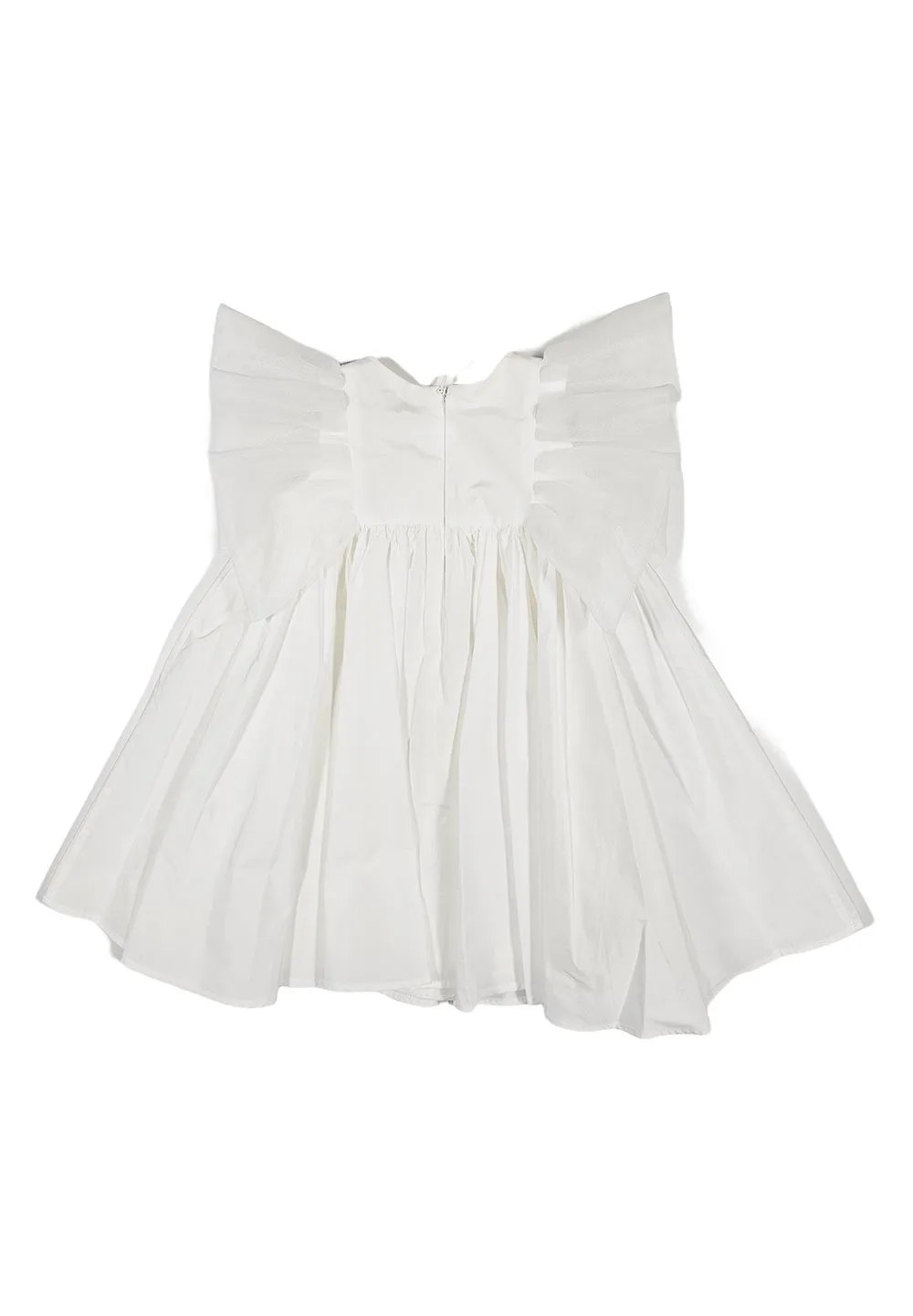 Elisabetta Franchi La Mia Bambina Logo Appliqué Ruffled Dress
