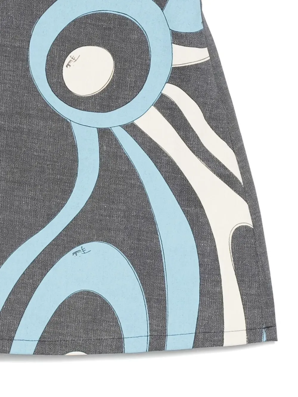 Emilio Pucci Junior A-Line Graphic Printed Skirt