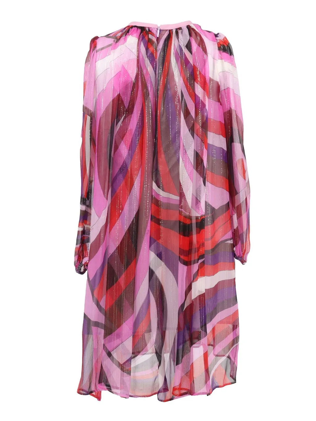 Emilio Pucci Junior Orchid-Print Chiffon Dress