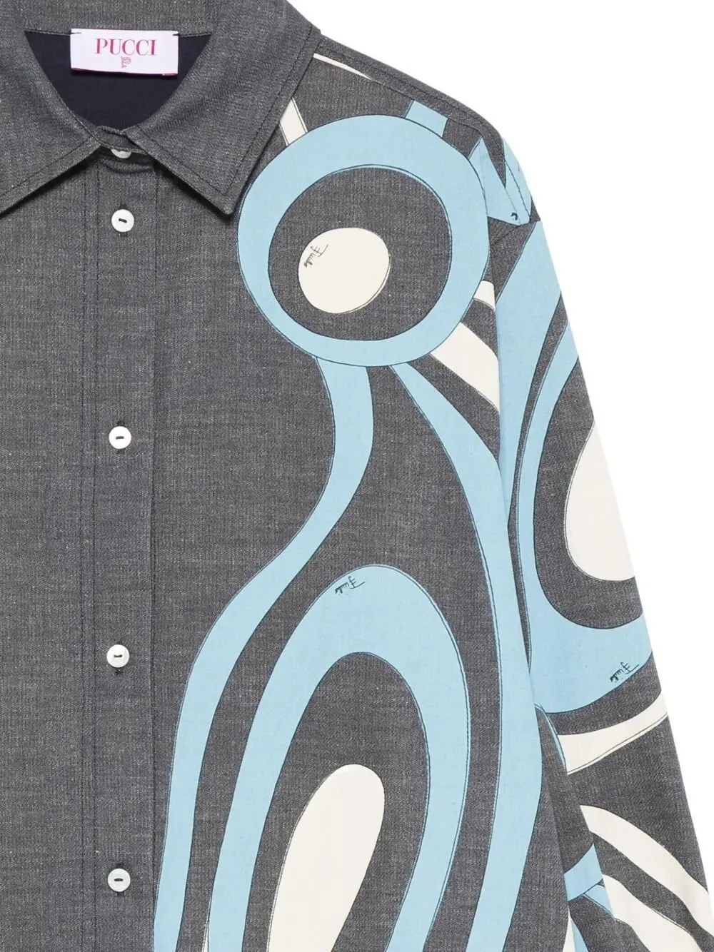 Emilio Pucci Junior Graphic Printed Buttoned Shirt