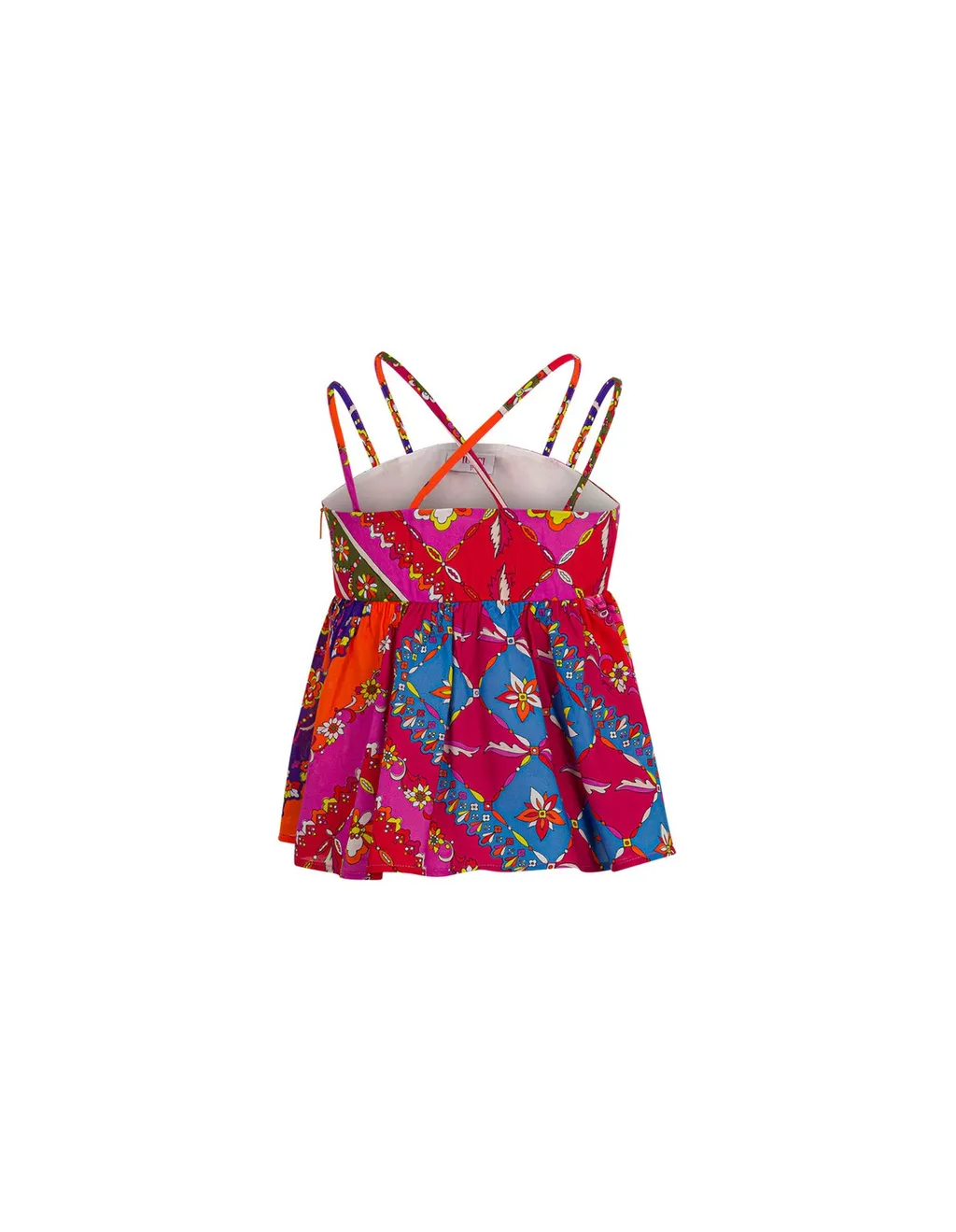 Emilio Pucci Junior Floral Printed Sleeveless Top