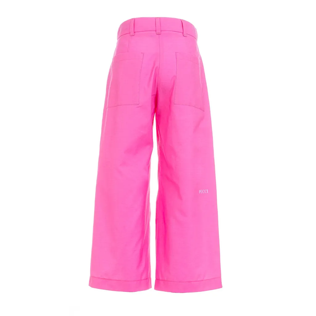 Emilio Pucci Junior Mid-Rise Pleated Trousers