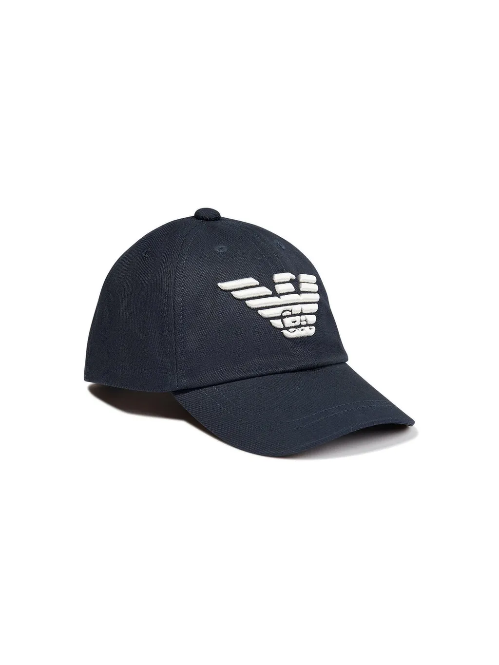 Emporio Armani Kids Logo Embroidered Twill Cap