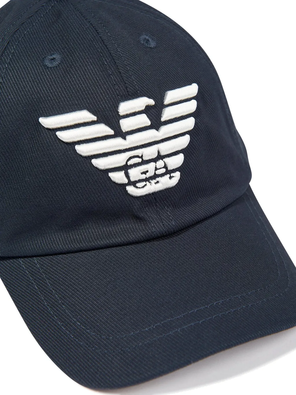 Emporio Armani Kids Logo Embroidered Twill Cap