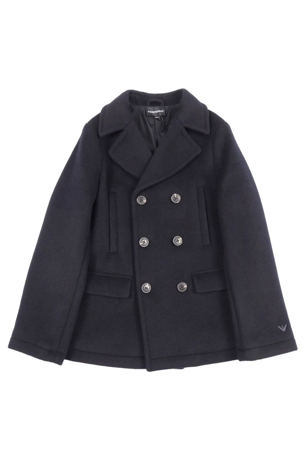 Emporio Armani Kids Long Sleeved Double Breasted Coat