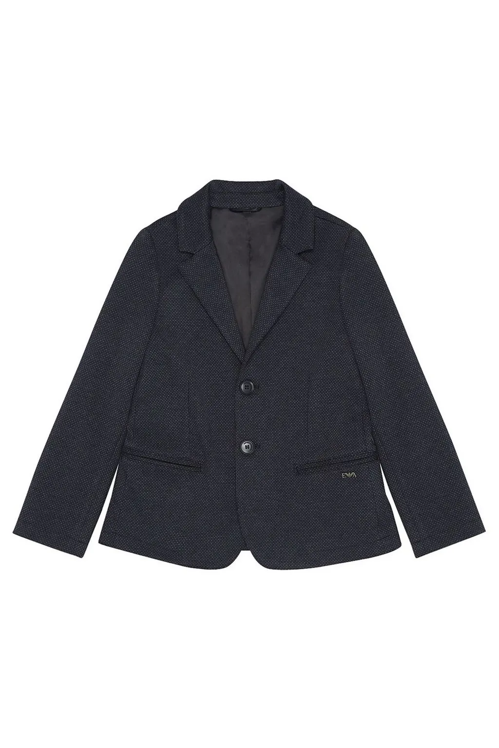 Emporio Armani Kids Logo Plaque Single-Breasted Blazer