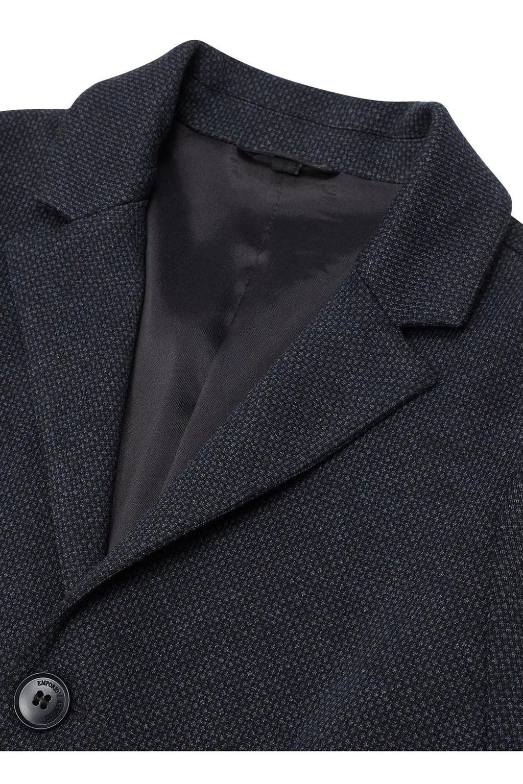 Emporio Armani Kids Logo Plaque Single-Breasted Blazer