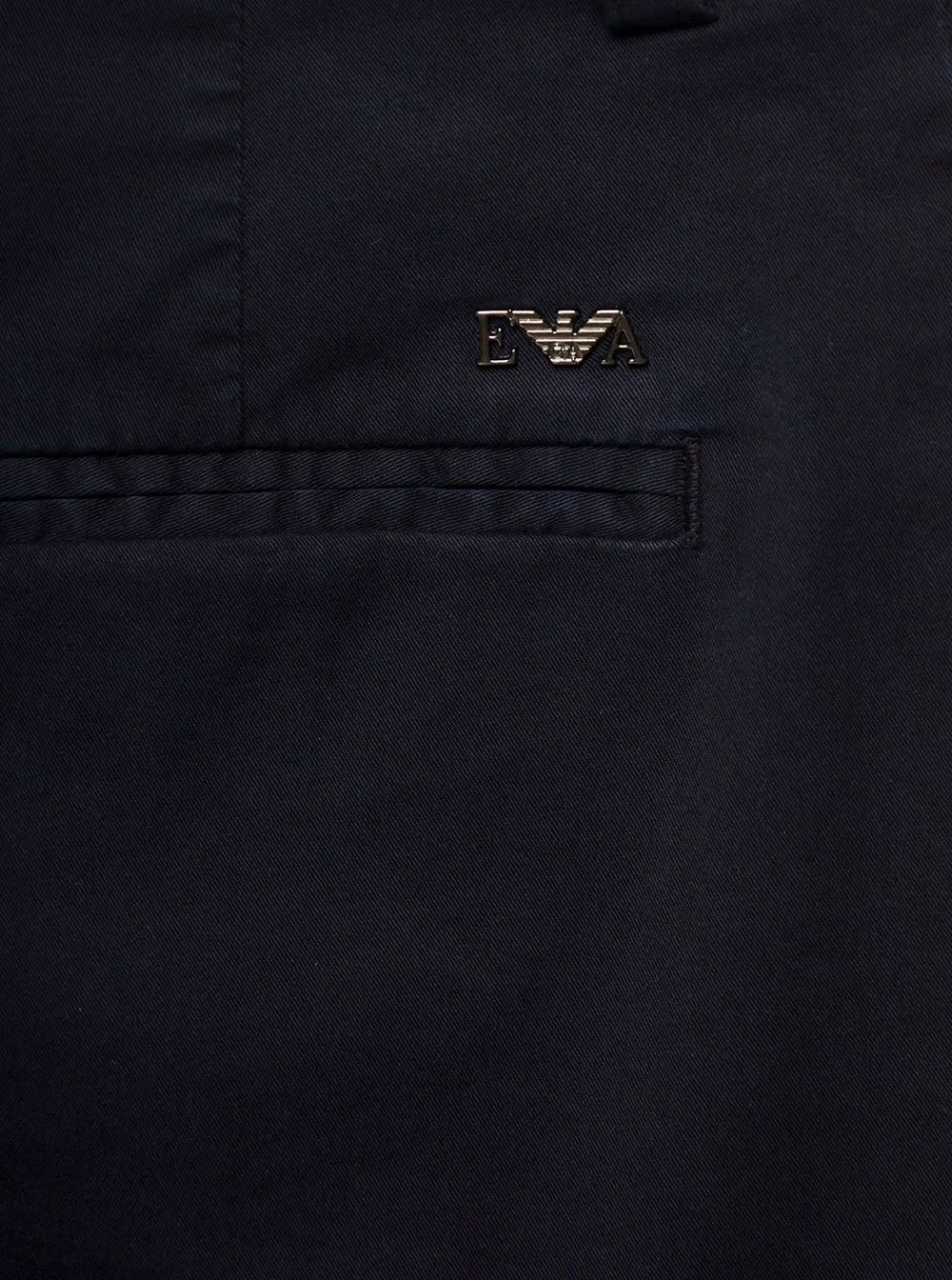 Emporio Armani Kids Button Detailed Straight Leg Pants