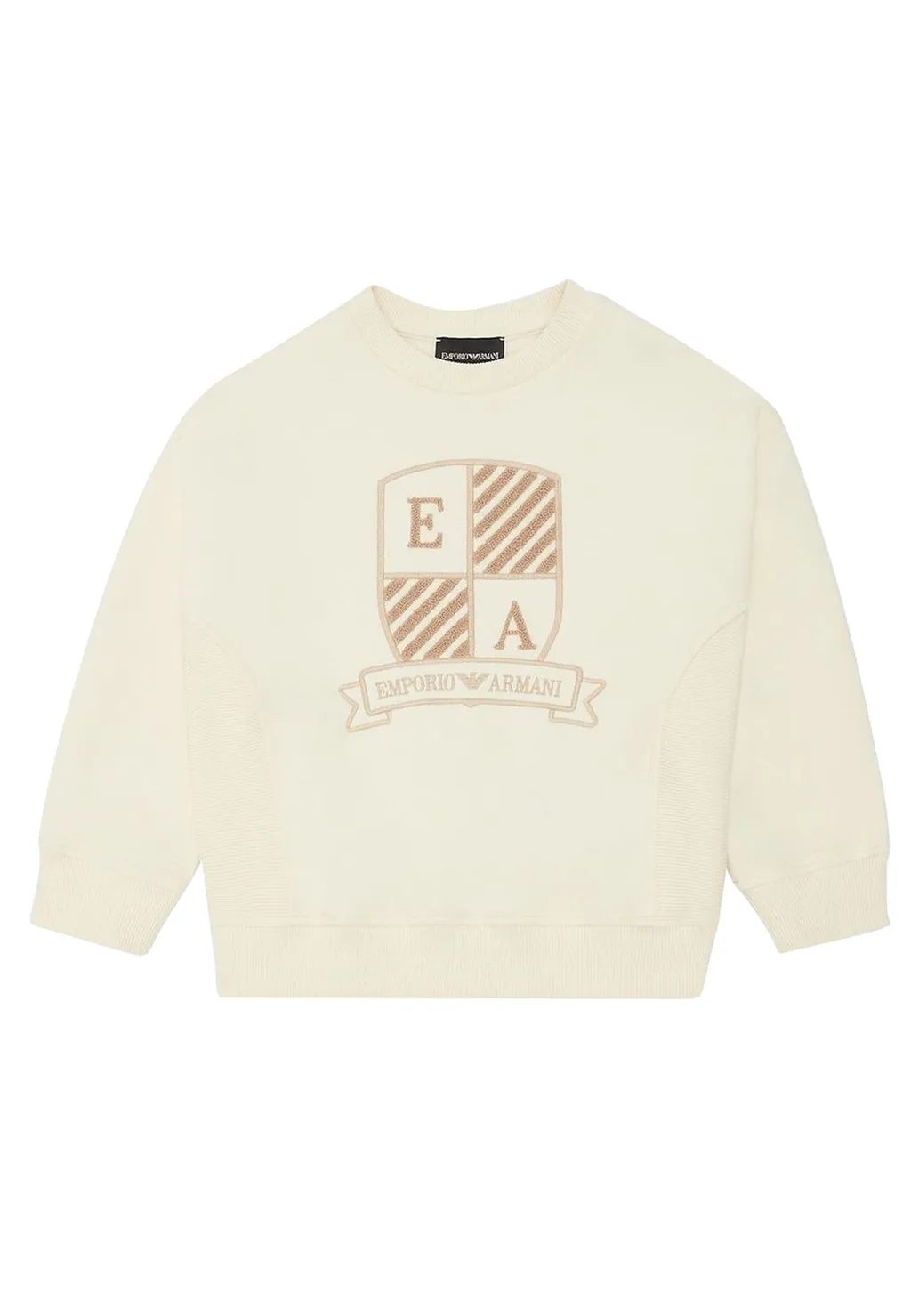 Emporio Armani Kids Logo Embroidered Crewneck Sweatshirt
