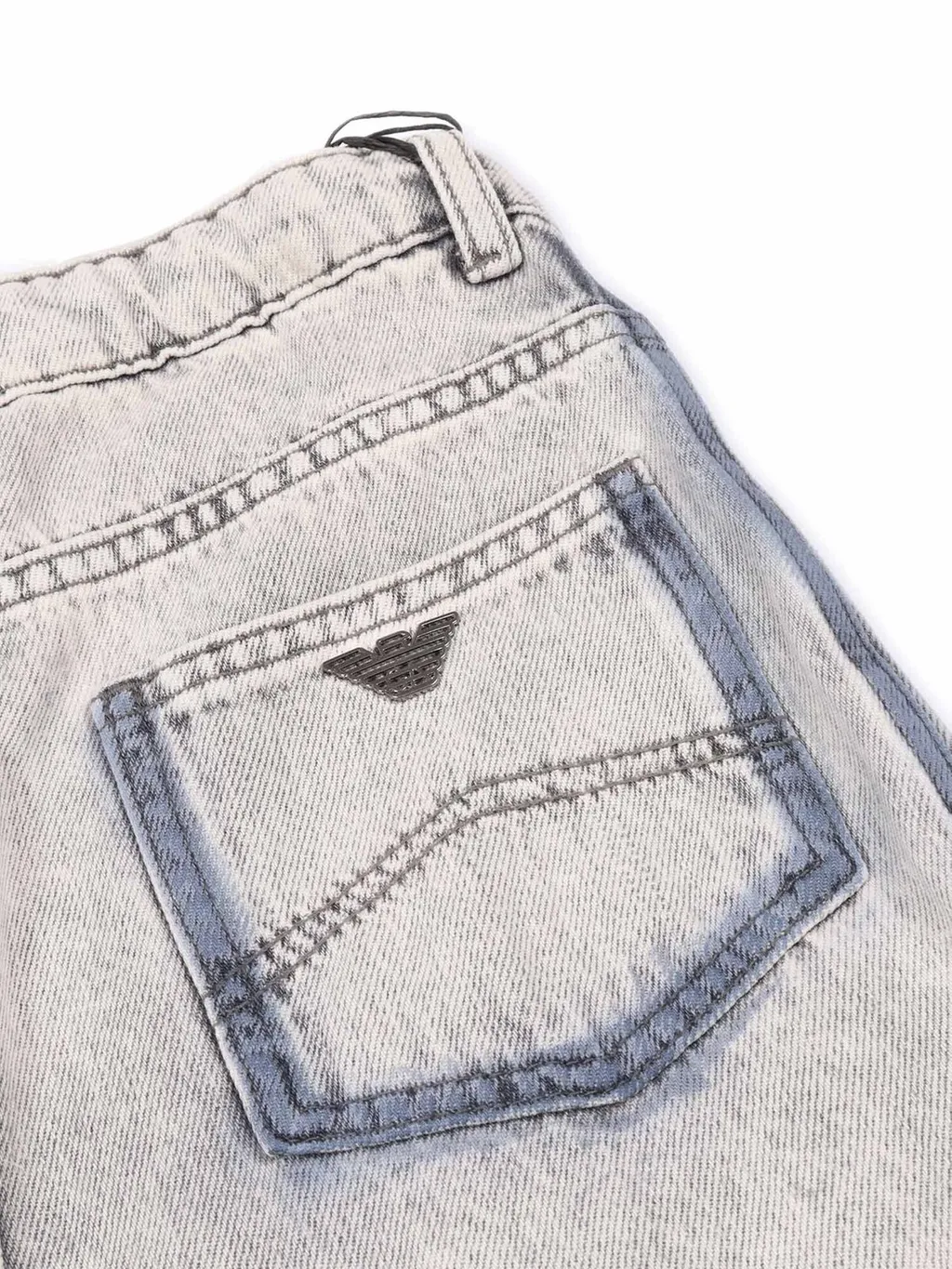 Emporio Armani Kids Side-Striped Tapered Jeans