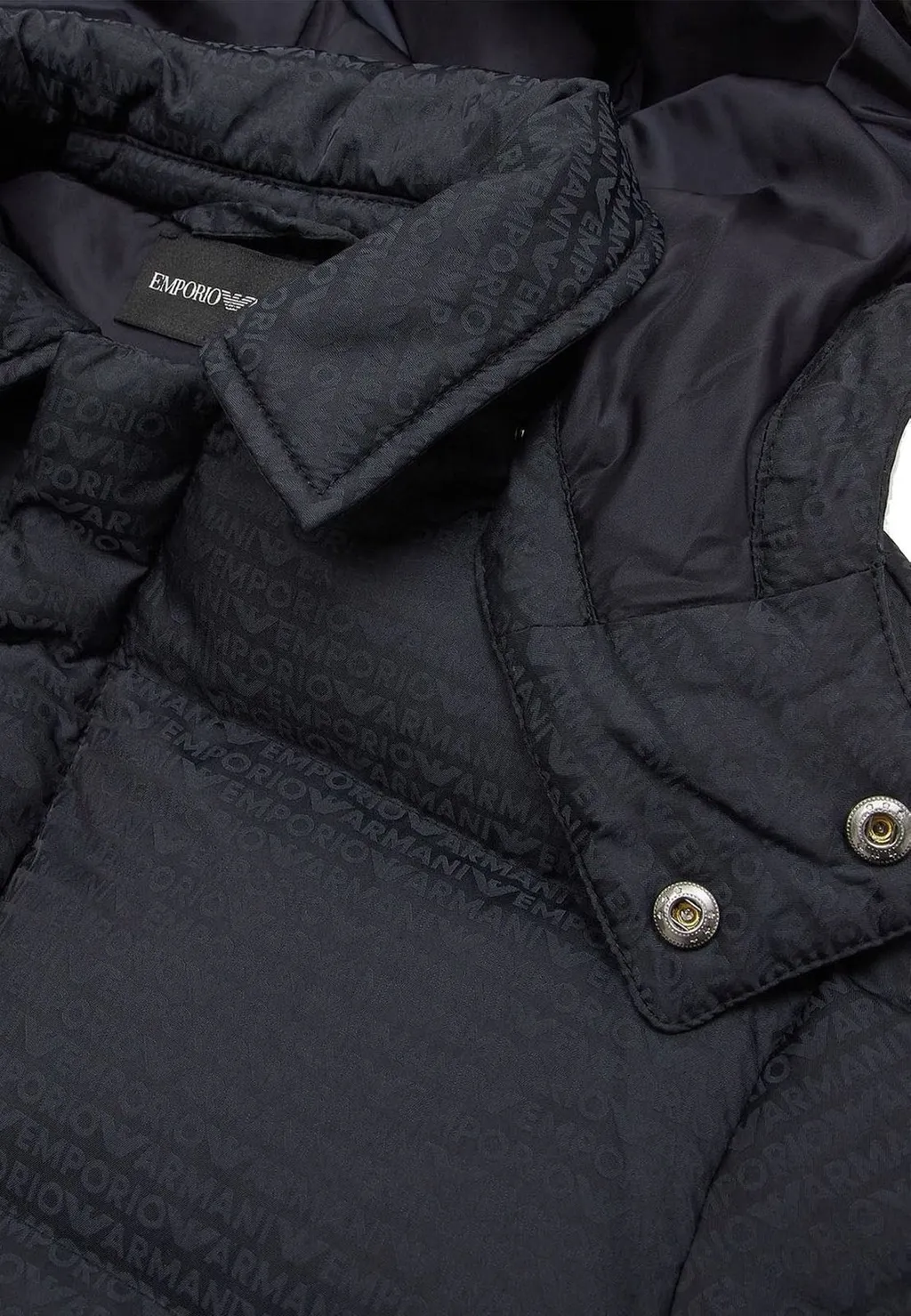Emporio Armani Kids Logo Jacquard Padded Jacket