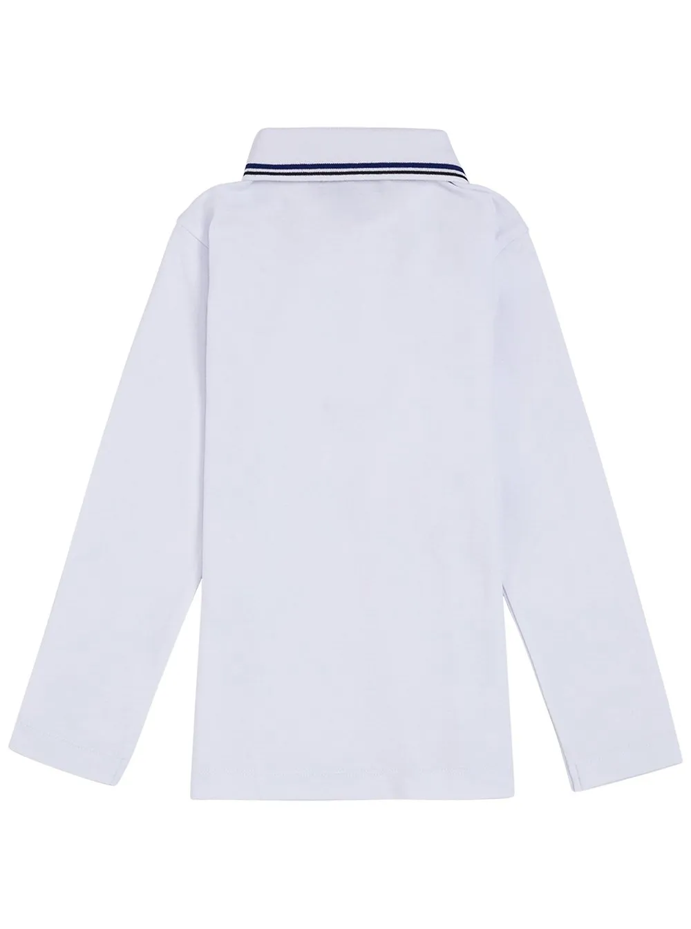 Emporio Armani Kids Logo Detail Long Sleeve Polo Shirt