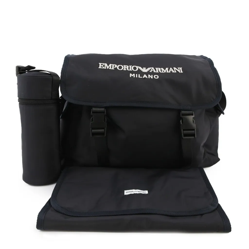 Emporio Armani Kids Logo Embroidered Changing Bag