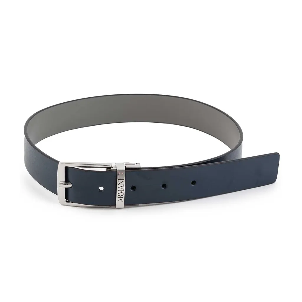 Emporio Armani Kids Reversible Logo Engraved Belt