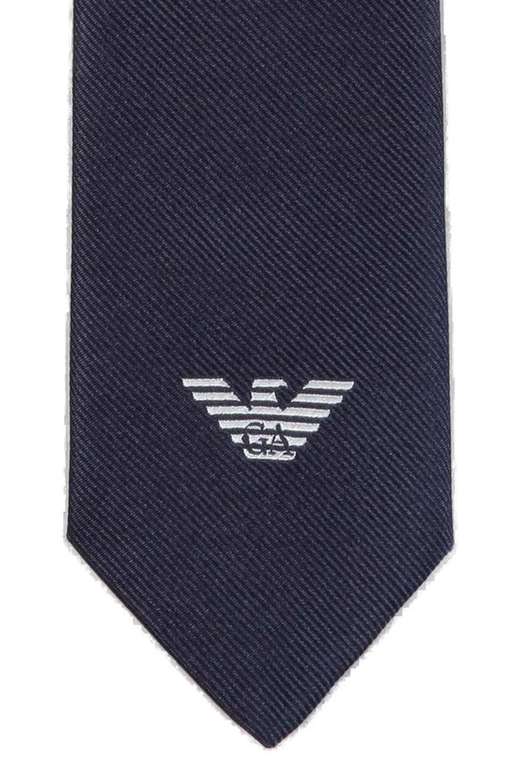 Emporio Armani Kids Logo Embroidered Tie