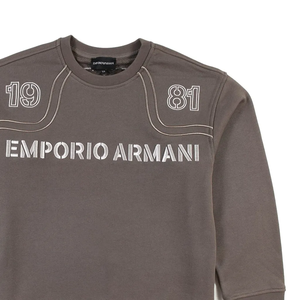 Emporio Armani Logo Embroidered Sweatshirt