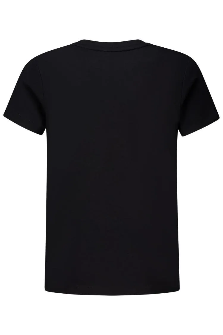 Emporio Armani Kids Logo Embroidered Crewneck T-Shirt