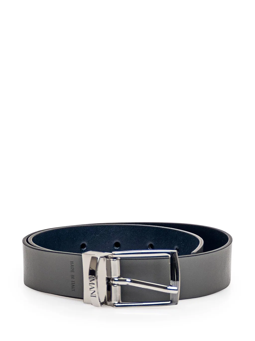 Emporio Armani Kids Logo Engraved Reversible Buckled Belt