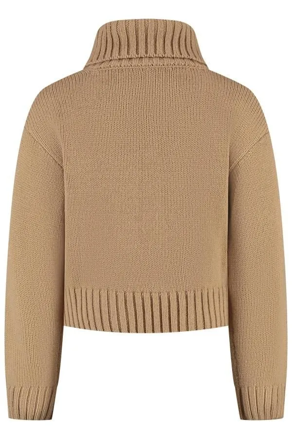 Emporio Armani Kids Logo Intarsia-Knit Polo Jumper