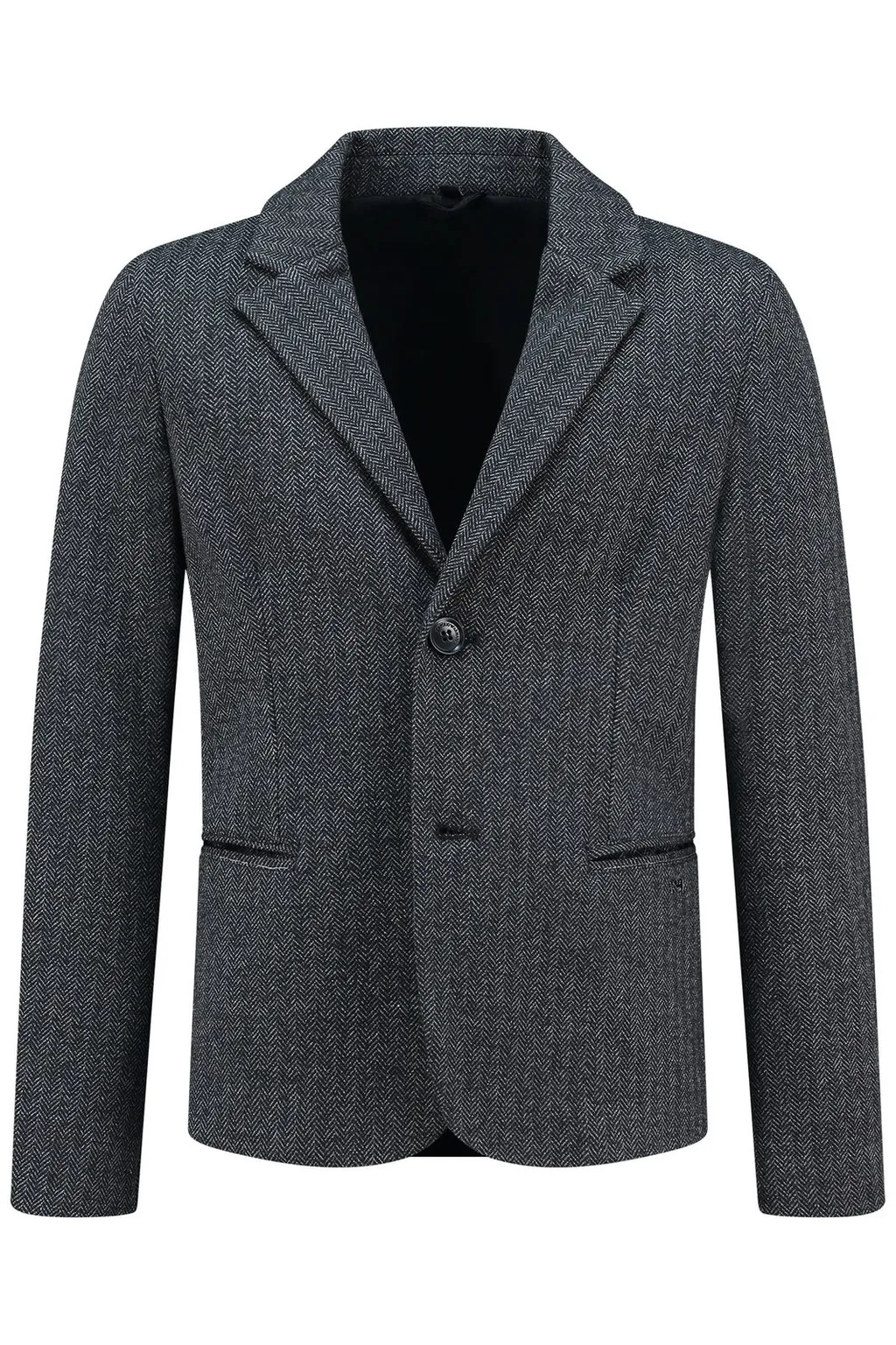 Emporio Armani Kids Single-Breasted Chevron Blazer