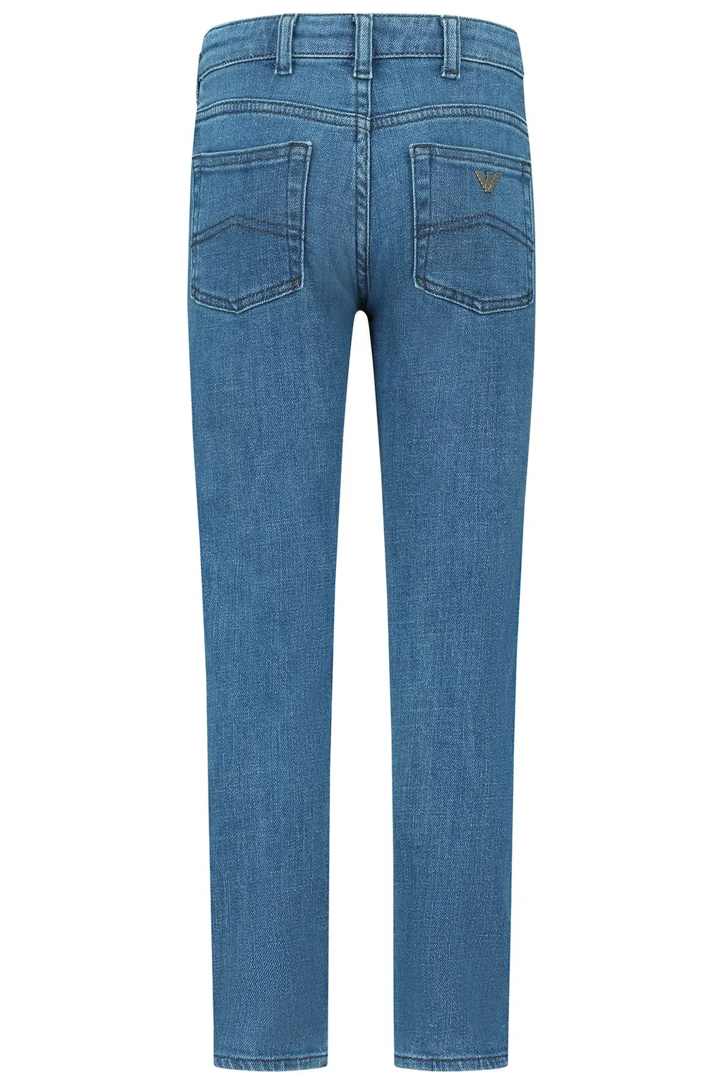 Emporio Armani Kids Mid-Rise Straight-Leg Jeans