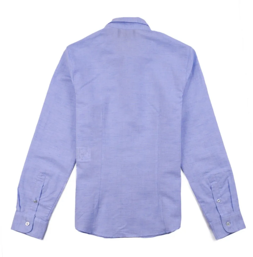 Emporio Armani Kids Logo Embroidered Buttoned Shirt