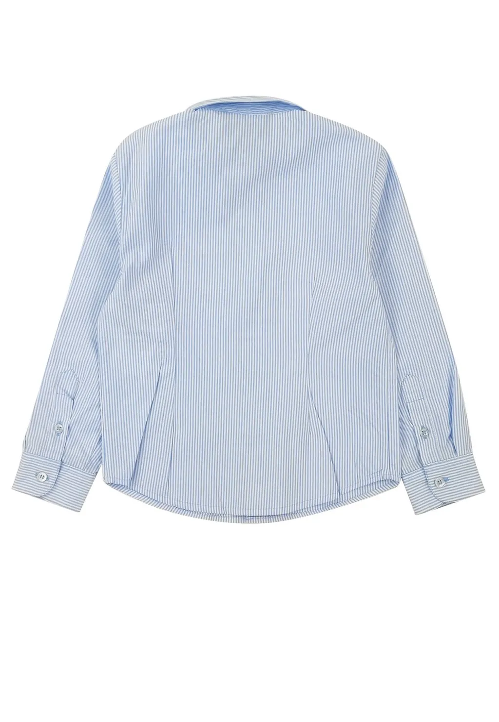 Emporio Armani Kids Striped Curved Hem Shirt