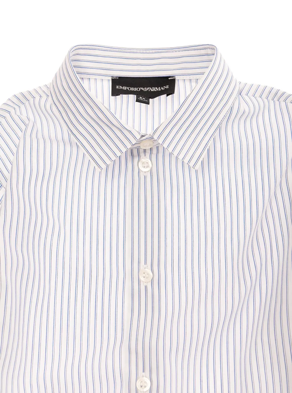 Emporio Armani Kids Striped Buttoned Shirt