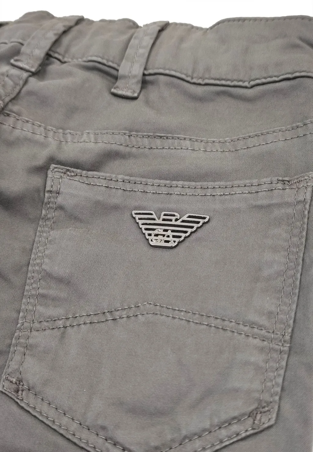 Emporio Armani Kids Logo Plaque Stretch Pants