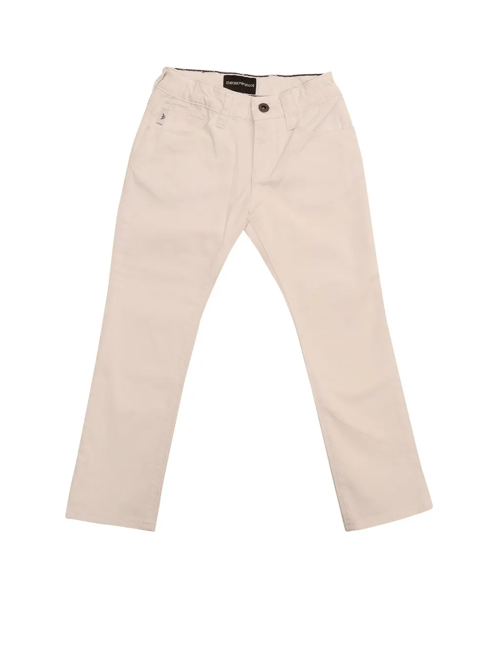 Emporio Armani Kids Logo Patch Straight-Leg Pants