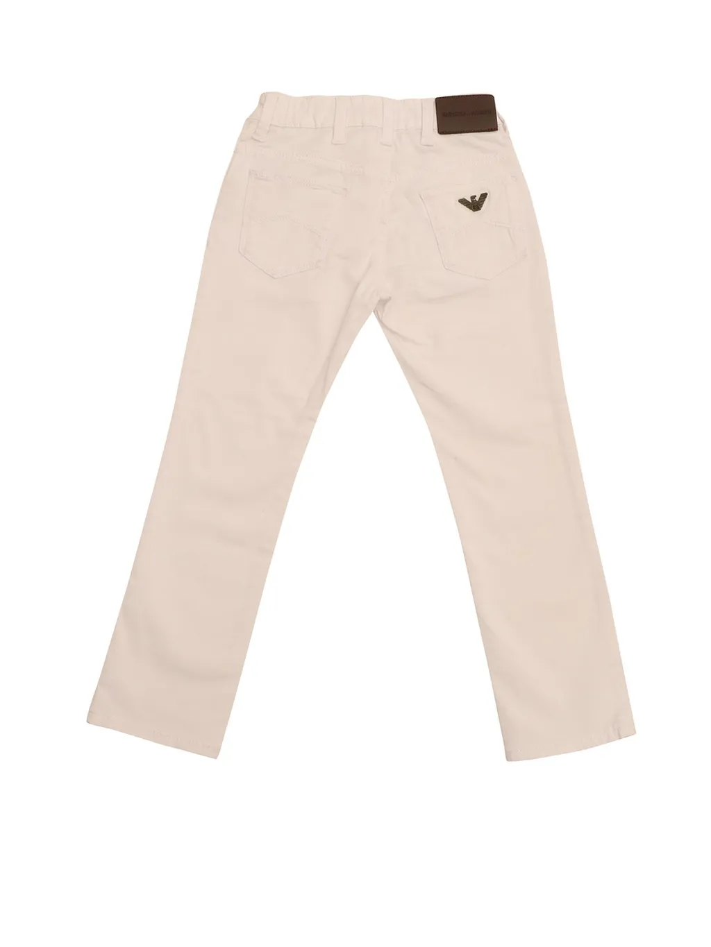 Emporio Armani Kids Logo Patch Straight-Leg Pants