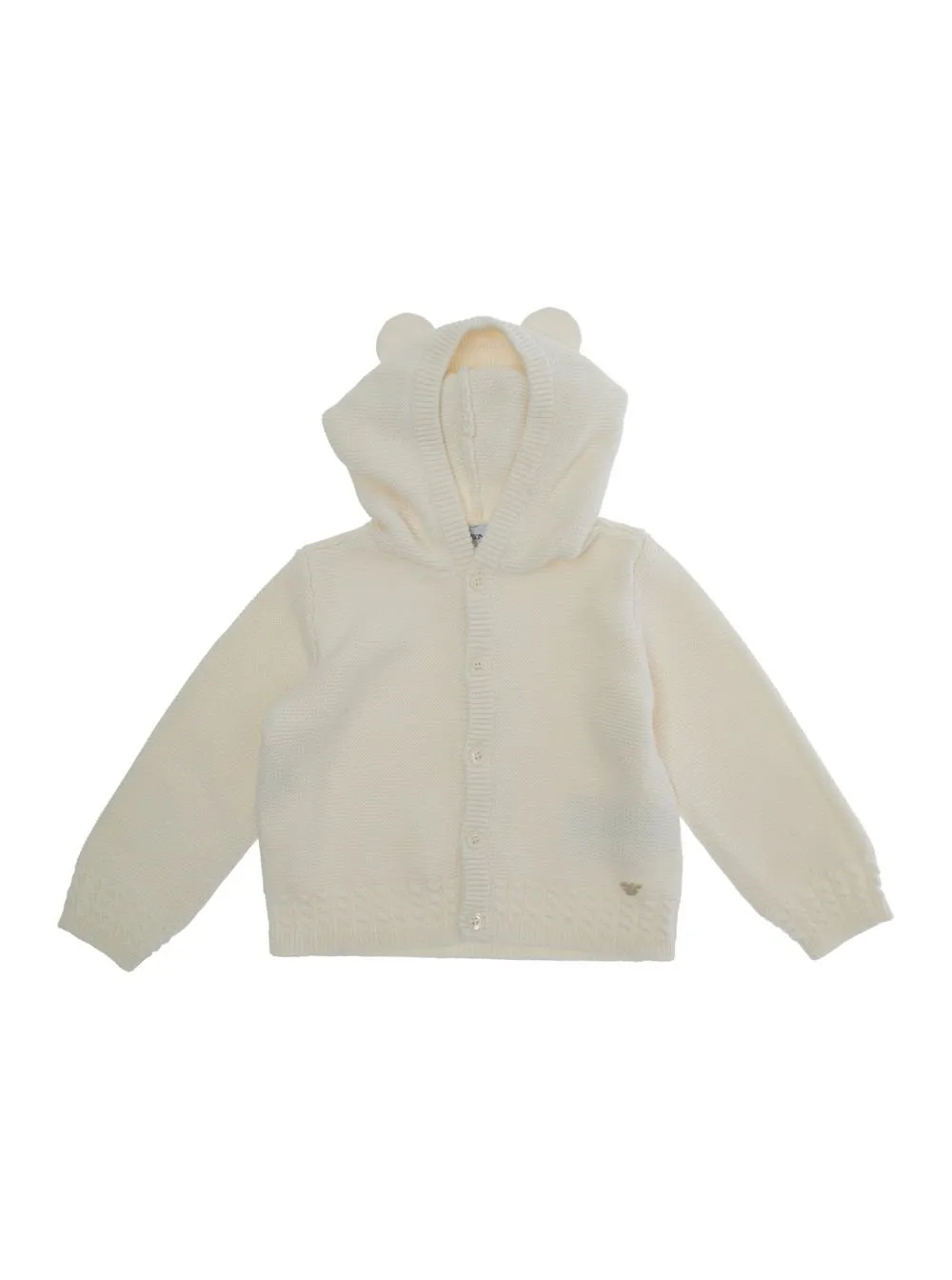 Emporio Armani Kids Logo Detailed Hooded Cardigan