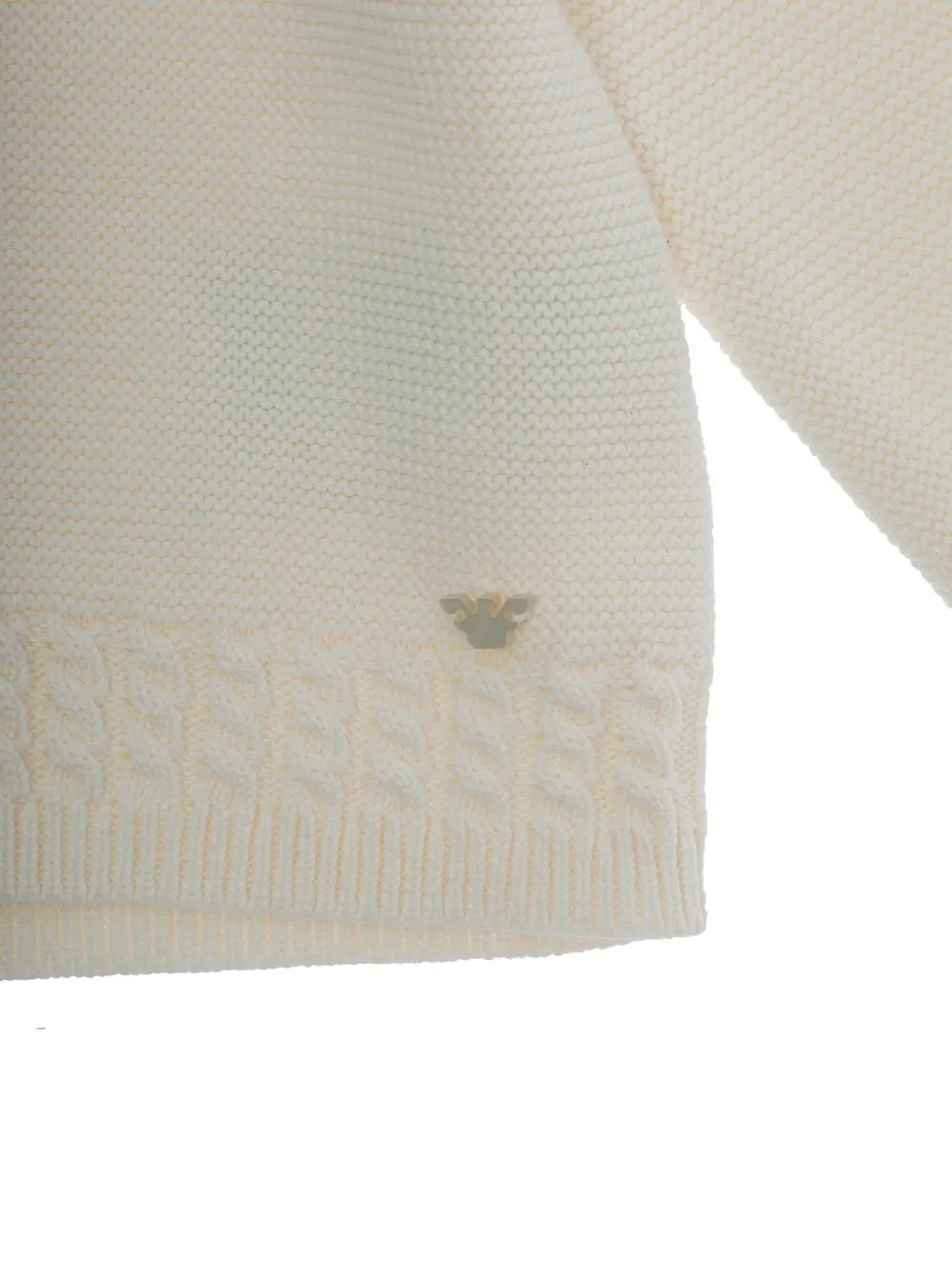 Emporio Armani Kids Logo Detailed Hooded Cardigan