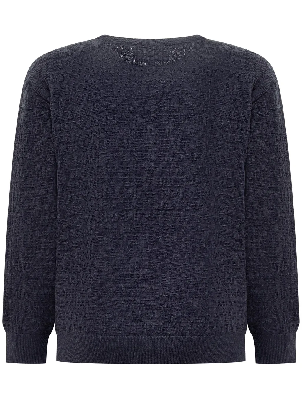 Emporio Armani Kids Logo Intarsia Crewneck Knitted Jumper