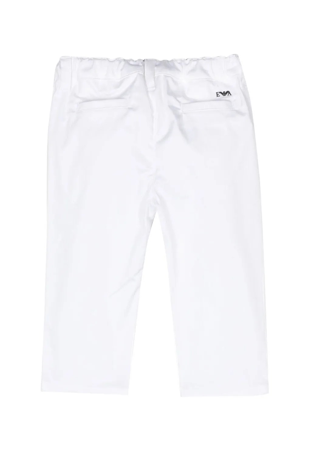 Emporio Armani Kids Logo Plaque Mid-Rise Trousers