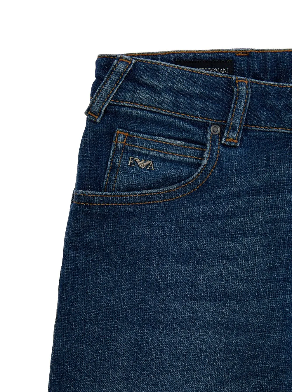 Emporio Armani Kids Jeans With Logo Pocket Detail