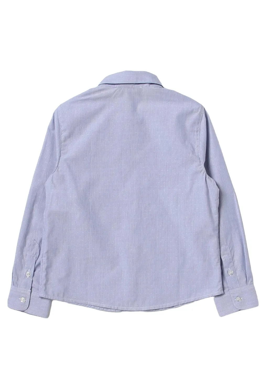 Emporio Armani Kids Curved Hem Logo Embroidered Shirt