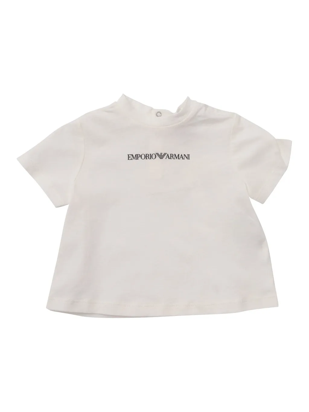 Emporio Armani Kids Logo-Rubberised Crewneck T-Shirt
