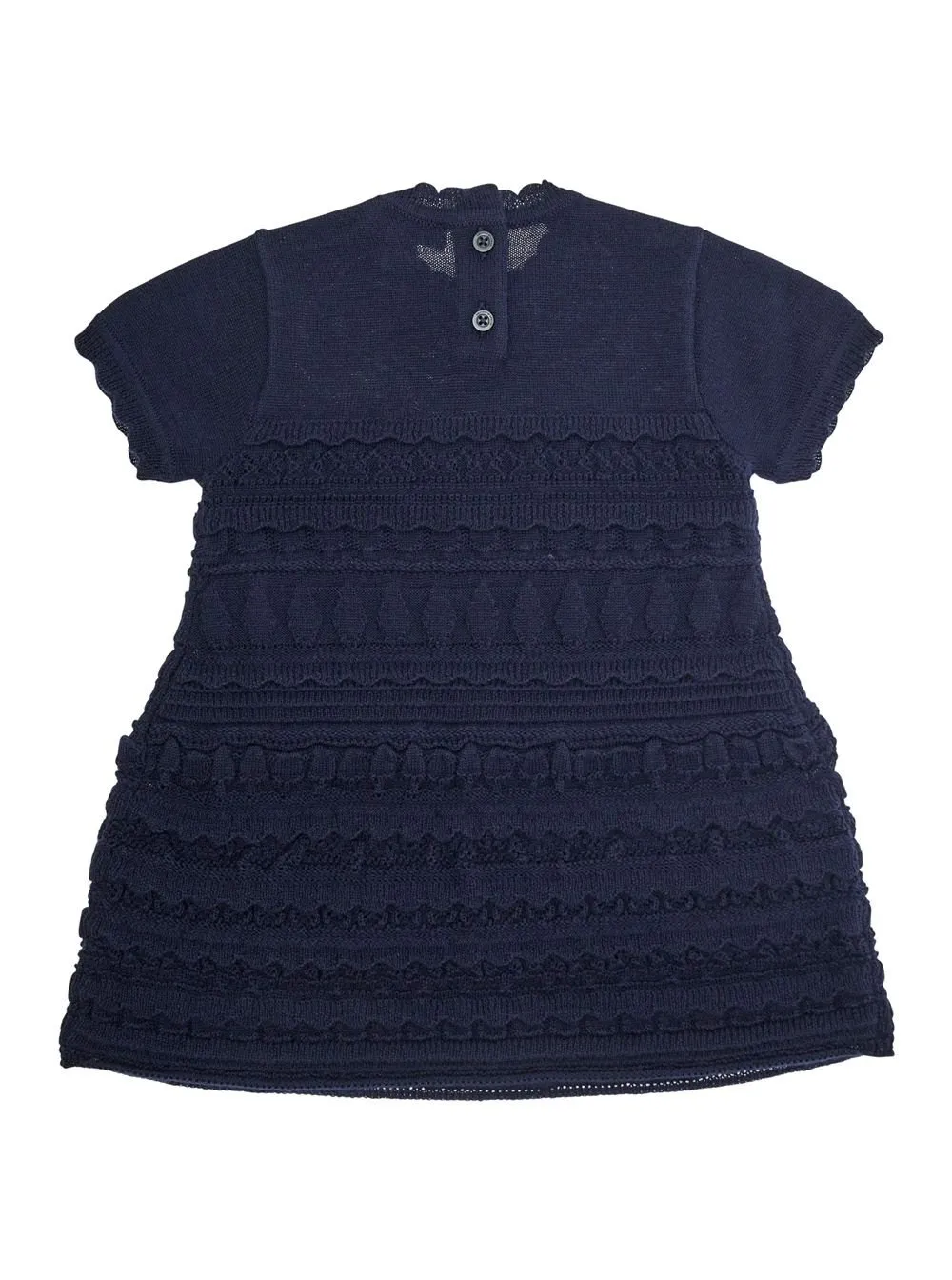Emporio Armani Kids Micro Ruffles Knit Dress