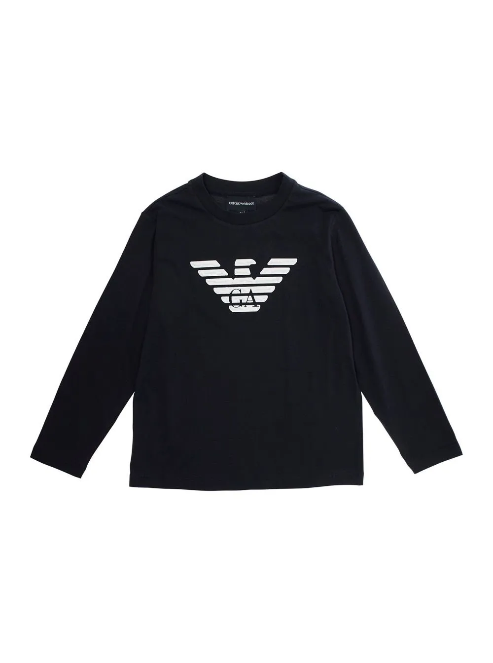 Emporio Armani Kids Eagle Logo-Printed Crew Neck Sweatshirt