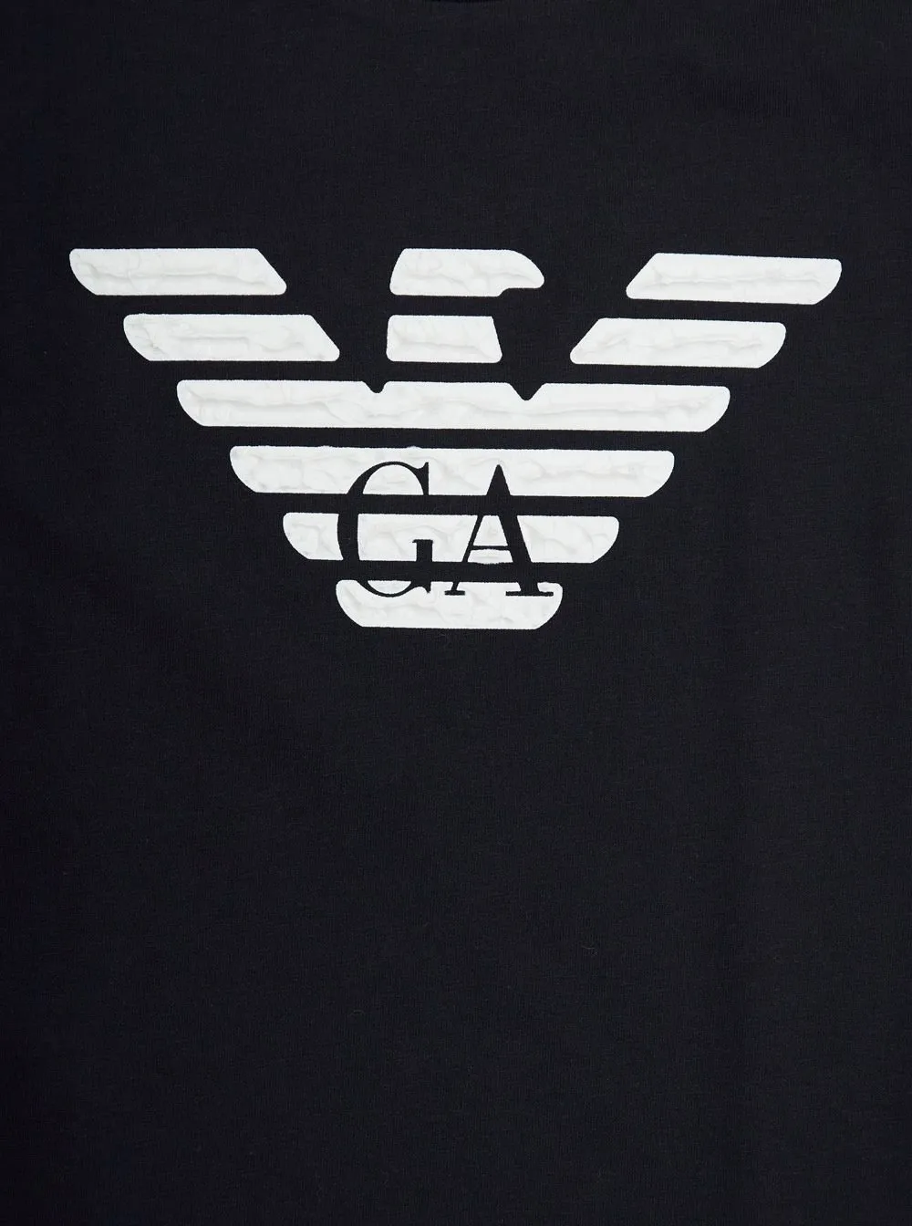 Emporio Armani Kids Eagle Logo-Printed Crew Neck Sweatshirt