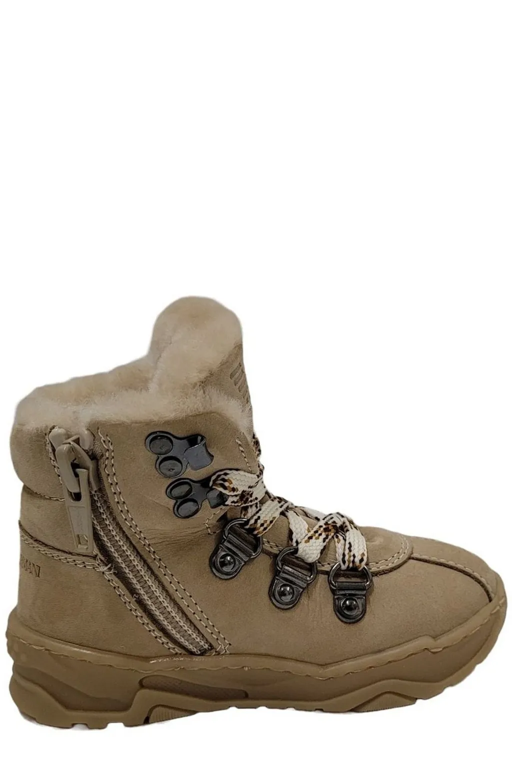 Emporio Armani Kids Padded Lace-Up Boots
